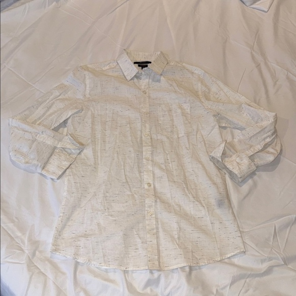 Marc Anthony Cream Slim Fit Shirt